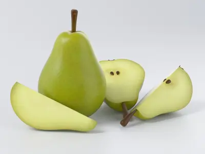 Cartoon Pear 3D model