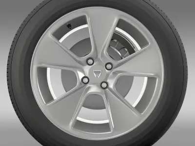 Dacia Logan wheel 3D model