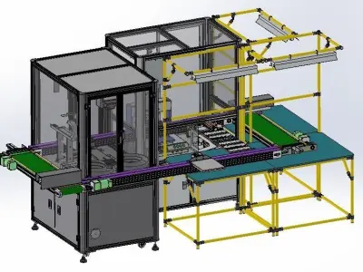 Dispensing integrated production line 3D model
