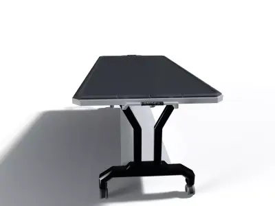 Sci-Fi Morgue Table Low-poly 3D model
