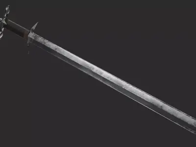 Zweihander - Two Handed Sword 3D model