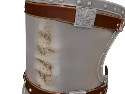 Medieval Fantasy Metal Arm Gauntlet 3D model