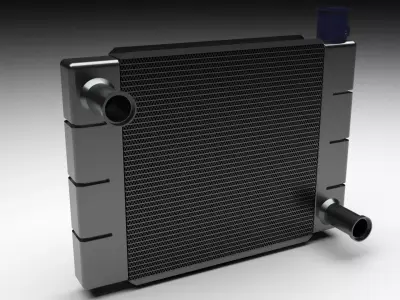 Car Radiator 3D model