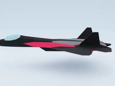 AirCraft Stylized Lowpoly Free low-poly 3D model