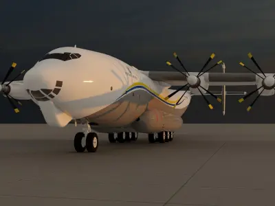 Antonov An-22 3D model