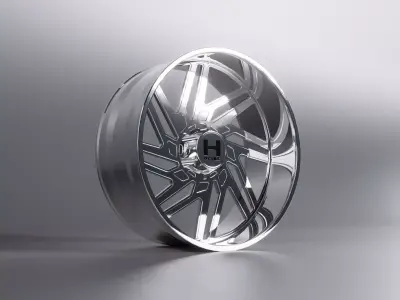 Wheel Hostile H116 Low-poly 3D model
