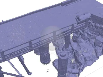 Old wooden Pier 3D model