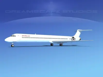 McDonnell Douglas MD-90 Air Malta 3D model