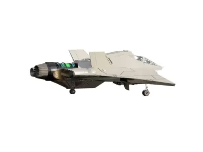 Fictional space fighter 3D model