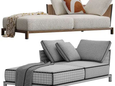 Daylight Chaise Loungue Free 3D model