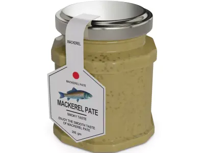 Fish spreads and pates Mackerel Pate 3D model
