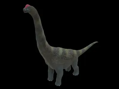 Alamosaurus Dinosaur Low-poly 3D model