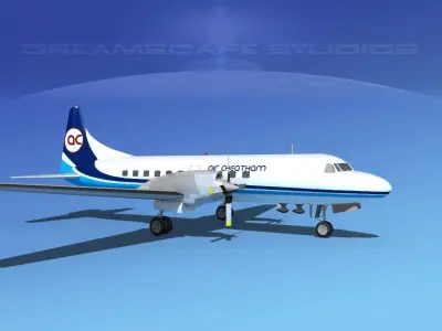 Convair CV-580 Air Charter Intl 3D model
