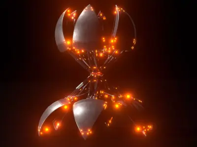 Sphere-Bots Run-Cycle Test on Rough Terrain Free 3D model