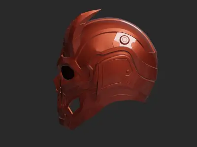 Hi-Tech Skull Helmet 3D print model