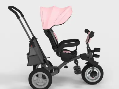 FOLDING BABY TRICYCLE 3D model
