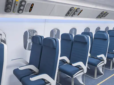 Airplane Cabin 3D model 3D model