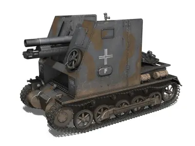 Sturmpanzer1 - Bison - 1 PzDiv 3D model