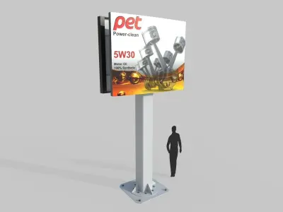 Billboard M5 Low-poly 3D model