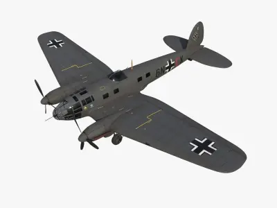Heinkel He 111 - Battle of Britain Collection Low-poly 3D model