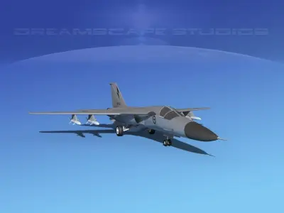 General Dynamics F-111 Aardvark V07 3D model