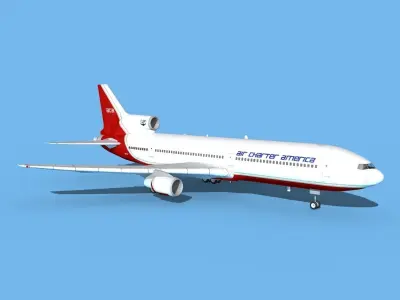 Lockheed L-1011 Air Charter America 3D model