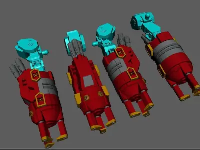 Blitzgreymon Giant Arm AND Gusion Rebake Full City Arm  3D print model purchase