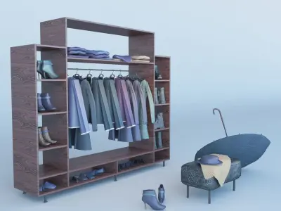 Coat Stand Free 3D model