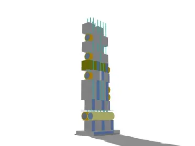 Commercial high-rise 07 3D model