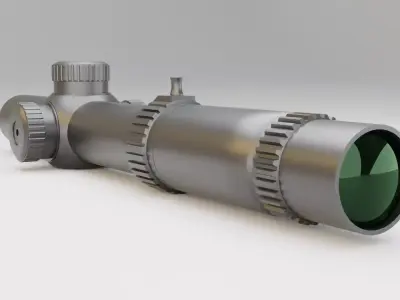 Sniper glass 3D model 3D model