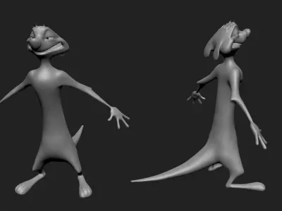 timon cartoon character Free 3D model