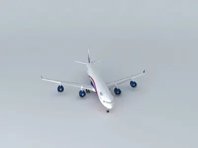 Arik Air A340-500 at JFK Free 3D model
