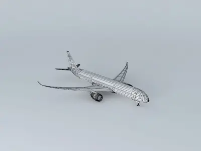 Template Airbus A350900XWB Free 3D model