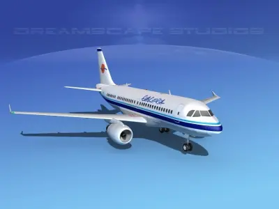 Airbus A319 Eurocypria 3D model