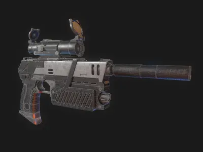 The Lawgiver Judge Dredd 3D model