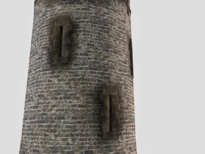 Conwy Castle South Tower Low-poly 3D model