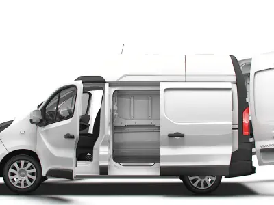Vauxhall Vivaro Van L1H2 HQInterior 2019 3D model