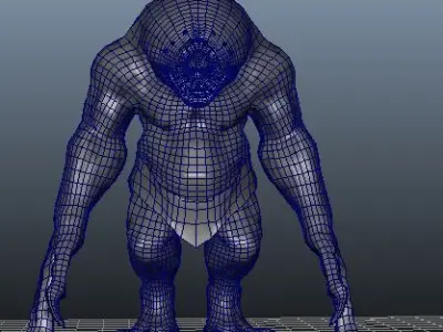 Pitt Monster Low-poly 3D model