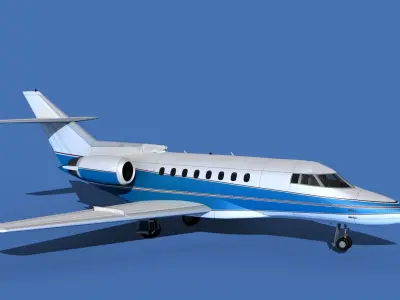 Hawker Siddley 1000 V02 3D model