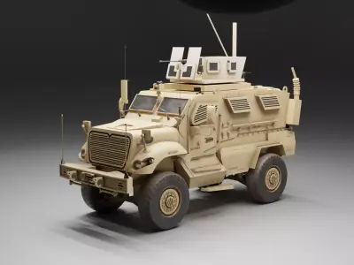 Navistar MaxxPro Tank Low-poly 3D model