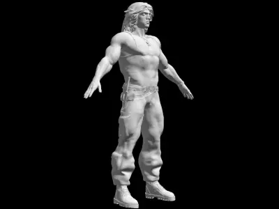 John Rambo - Sylvester Stallone 3D model