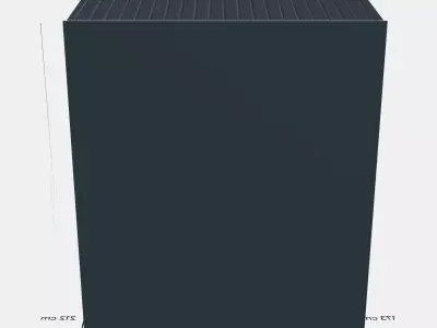 Ohio 10x8 garden tool storage house 1 3D model