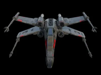 star wars t-65 Free 3D model