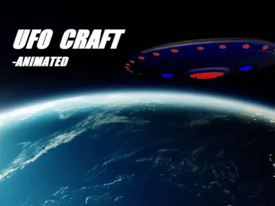 UFO Spacecraft Animated 3D model