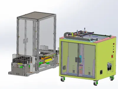 Tray loading and unloading machine 3D model