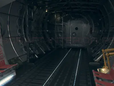 Aircraft Interior PBR Low-poly 3D model