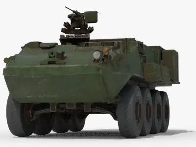 Armored Vehicle Low-poly 3D model