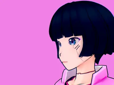 Sasha Free low-poly 3D model