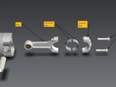 Piston Assembly Instruction Free 3D model