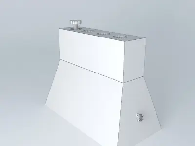 Lev wooden box with pipe in it Free 3D model